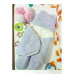 Baby Clime BABC-DIŞKUN Welsoft Bebek Dış Kundak Sarma Battaniyesi Lila - Kapüşonlu Çift Katman Ayaklı Model