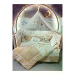 Baby Clime BC-RÜYAUYKUSETİ 60X120 Rüya Serisi Bebek Uyku Seti Kahverengi (Cibinlik Ve Aparat Dahil)