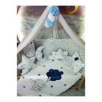 Baby Clime Bebek Uyku Seti 60x120 - Cibinlikli, Aparatlı, Kenar Korumalı, Dijital Yorgan ve Yastık USDIJ-2-60120-LCİB-1.