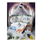 Baby Clime Cibinlikli Bebek Uyku Seti 60x120 - Safari Desenli, Dijital Baskılı USDIJ-5-60120-LCİB-1.