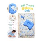 Baby Clime Çift Taraflı Bebek Bakım Seti - Alt Açma Minderi, Baş Düzeltme Yastığı ve Ahşap Diş Kaşıyıcı ÇİFT BAKIM-2