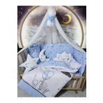 Baby Clime Erkek Bebek Uyku Seti 60x120 - Cibinlikli, Aparatlı, Dijital Baskılı Yorgan ve Yastık USDIJ-2-60120-LCİB-1.