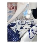 Baby Clime Erkek Bebek Uyku Seti 70x110 - İsimli, Dijital Baskılı, Beşik Kenar Korumalı, Cibinlikli USDIJ-5-70110-LCİB-1.