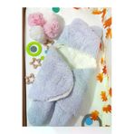 Baby Clime İSİM-DIŞUYKUTULUMU Bebek Dış Kundak Uyku Tulumu Lila - Pelüş Kapüşonlu Çift Katman Ayaklı Model