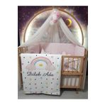 Baby Clime İsimli Bebek Uyku Seti 60x120 - Cibinlikli, Kenar Korumalı, Dijital Yorgan ve Yastık USDIJ-2-60120-LCİB-1.