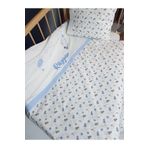 Baby Clime İsimli Nakışlı Bebek Uyku Seti – 5 Parça – %100 Pamuk – 100x150 cm Yorganlı USE-100150-5li-1