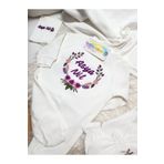 Baby Clime İsimli Nakışlı Hastane Çıkışı Kız Bebek – 10 Parça - %100 Pamuk - 0-3 Ay BEYHÇP-10LU-2.