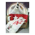 Baby Clime Kedicikli 60x120 Kız Bebek Uyku Seti - Cibinlikli, Aparatlı, Dijital Yorgan ve Yastık USDIJ-2-60120-LCİB-1.