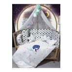 Baby Clime Kız Bebek Uyku Seti 60x120 - Yorgan Yastık Dijital, Cibinlikli, Beşik Kenar Korumalı USDIJ-2-60120-LCİB-1.