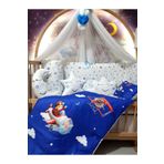 Baby Clime Pilot Bebek Uyku Seti 60x120 - Mobilya Beşik İçin, Yorgan ve Yastık Dijital USDIJ-2-60120-LCİB-1.