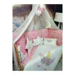 Baby Clime Unicorn Bebek Uyku Seti 60x120 - Kenar Korumalı, Cibinlikli, Dijital Yorgan ve Yastık USDIJ-2-60120-LCİB-1.