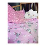 Baby Clime USR-6-90130-1. Kız Bebek Uyku Seti 90X130 - Çarşaf, Yastık, Yorgan, Bulut Yastık Hediyeli