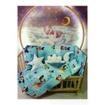 Baby Clime USR-60120-1. 60X120 Bebek Uyku Seti - Cibinliksiz - Mavi Mickey & Minnie (Mobilya Beşik Hariç)