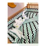 Baby Clime USR-60120-1. 60X120 Bebek Uyku Seti - Cibinliksiz - Zigzag Desenli (Mobilya Beşik Hariç)