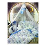 Baby Clime USR-60120-LCİB-1. 60X120 Bebek Uyku Seti - Lüks Cibinlik Ve Aparat Dahil - Kelebek Desenli