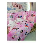 Baby Clime USR-70130-1. 70X130 Bebek Uyku Seti - Cibinliksiz - Pembe Mickey & Minnie (Mobilya Beşik Hariç)