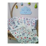Baby Clime USR-70130-1. 70X130 Bebek Uyku Seti - Cibinliksiz - Pusula Desenli (Mobilya Beşik Hariç)