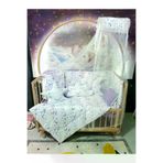 Baby Clime USR-70130-CİB-1. 70X130 Bebek Uyku Seti - Cibinlik Ve Aparat - Mor Kelebek Desen