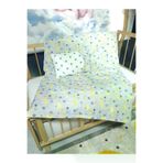 Baby Clime USR-90130-5 Parça 5 Parça 90X130 Bebek Uyku Seti - Yorgan Yastık Çarşaf Takımı - Ay Yıldız Desen Gri