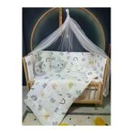Baby Clime USR-RÜYA-60120-3. Çift Taraflı Bebek Uyku Seti 60X120 Mobilya Beşiklere - Cibinlikli Ve Aparatlı