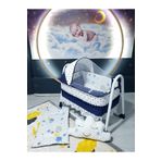 Baby Clime Uyku Setli 45x85 Portatif Sallanabilir Anne Yanı Beşik (Bebek Uyku Seti + Beşik) USR-4585-PORYIL-1.