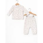 Baby Corner Bebek Pijama Takımı - Ekru - Renkli - 9 Ay