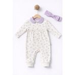 Baby Corner Çıtçıtlı Bebek Tulum - Lila - 3 - 6 Ay