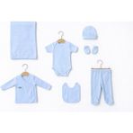 Baby Corner Ribana 7’li Yenidoğan Hastane Çıkışı Seti - Mavi - 0 - 3 Ay
