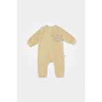 Baby Cosy Babycosy Bebek Ayaksız Fermuarlı Tulum 3-24 Ay Bej - 3 - 6 Ay
