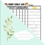Baby Daily Log Book Activity Tracker Journal Organizer :to record breast/ bottle feed, diapers, sleep time, daily note 8x8: Baby Activities Tracker ... new mom, babysit paperback softcover notebook