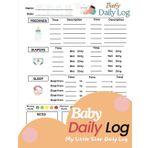 Baby Daily Log : Track Feeding, Sleep, Diapers, and Activities | Perfect for Parents, Nannies, and Daycare | 110-Page Easy Baby Routine Journal: Baby ... Way to Track Your Baby's Daily Activities