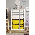 Baby Darling %100 MDF - Large Duo 14 Sepetli Oyuncak Dolabı