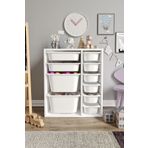 Baby Darling %100 MDF - Small Duo 10 Sepetli Oyuncak Dolabı
