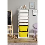 Baby Darling %100 Mdf - Xl Mono 7 Sepetli Oyuncak Dolabı Sarı