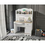 Baby Darling City Çalışma Masası Meşe Mdf - 104 x 50 x 156 cm - Meşe - Beyaz