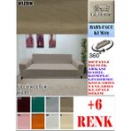 Baby Face Kumaş 3 Lü Komple Giydirme Kanepe & Çekyat, Bohem, Porto, Vb. Model Koltuk Kılıfı - 180 x 240 cm - Vizon