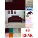 Baby Face Kumaş Çift Kişilik Komple Giydirme 2'li Kanepe, Bohem,porto, Vb Model Koltuk Kılıfı - 120 x 160 cm - Mürdüm