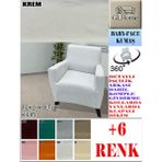 Baby Face Kumaş Tekli Komple Giydirme Tekli & Berjer , Bohem, Porto, Vb Model Koltuk Kılıfı - 80 x 100 cm - Krem