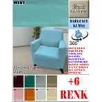 Baby Face Kumaş Tekli Komple Giydirme Tekli & Berjer , Bohem, Porto, Vb Model Koltuk Kılıfı - 80 x 100 cm - Mint