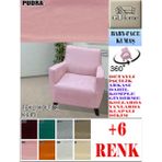 Baby Face Kumaş Tekli Komple Giydirme Tekli & Berjer , Bohem, Porto, Vb Model Koltuk Kılıfı - 80 x 100 cm - Pudra