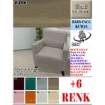 Baby Face Kumaş Tekli Komple Giydirme Tekli & Berjer , Bohem, Porto, Vb Model Koltuk Kılıfı - 80 x 100 cm - Vizon