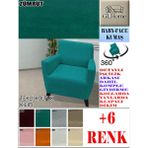 Baby Face Kumaş Tekli Komple Giydirme Tekli & Berjer , Bohem, Porto, Vb Model Koltuk Kılıfı - 80 x 100 cm - Zümrüt