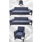 Baby Face Lastikli Koruyucu Giydirme Koltuk Örtüsü - Koyu Gri - 3+3+1 (3 Parça Set) - 10 x 10 cm