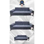 Baby Face Lastikli Koruyucu Giydirme Koltuk Örtüsü - Koyu Gri - 3+3+2 (3 Parça Set) - 10 x 10 cm