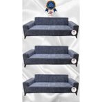 Baby Face Lastikli Koruyucu Giydirme Koltuk Örtüsü - Koyu Gri - 3+3+3 (3 Parça Set) - 10 x 10 cm