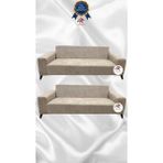 Baby Face Lastikli Koruyucu Giydirme Koltuk Örtüsü - Vizon - 3+3 (2 Parça Set) - 10 x 10 cm
