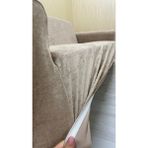 Baby Face Lastikli Koruyucu Giydirme Koltuk Örtüsü - Vizon - 3+3+1 (3 Parça Set) - 10 x 10 cm