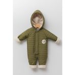 Baby Hola 0-3 Yaş Kapitone Kapşonlu Içi Velsoft Bebek Çocuk Kışlık Kar Tulumu Kozmonot 13473 - 9 - 12 Ay