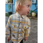 Baby Hola Babyhola Yün Polar Ceket Pantolon Erkek Takım 2'li 12592 - Hardal - 9 Ay