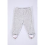 Baby Hola Kadife Oyuncaklı Kız Erkek Bebek Çocuk Pantolon Beyaz AYI03-1521